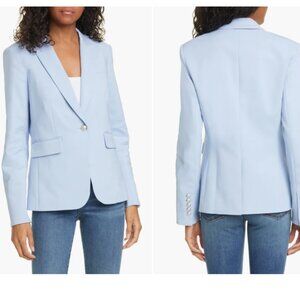 Veronica Beard Cutaway Dickey Jacket Blazer Blue Size 12